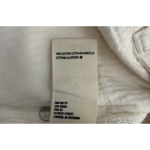 Free People Womens Cream Denim Mid Rise Distressed Mini Jean Skirt 27 NWT - Picture 6 of 8